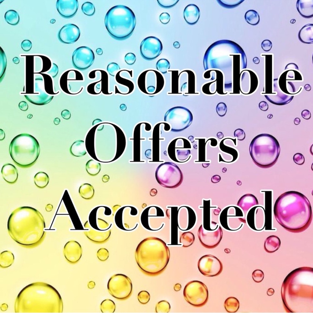 Reasonable offers accepted